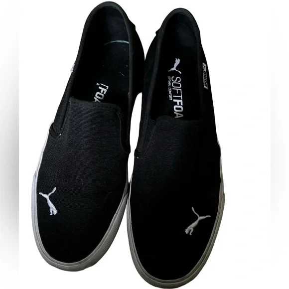 Puma Men's Black Slip-On Sneakers - Picture 1 of 6